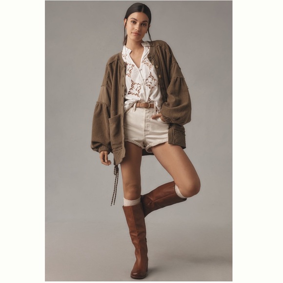 Pilcro Button-Front Shacket - Picture 4 of 7